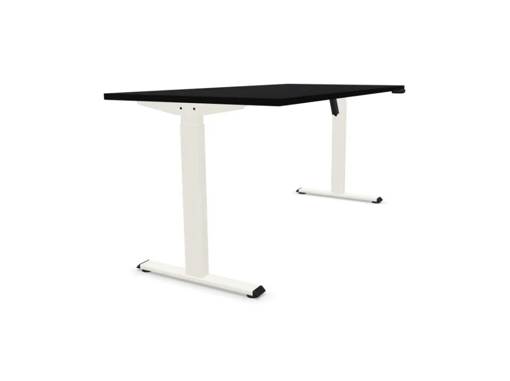 Biurko eCOMO 160x80cm czarne z regulacją wysokości do pracy I sklep meblowy MIRAT.