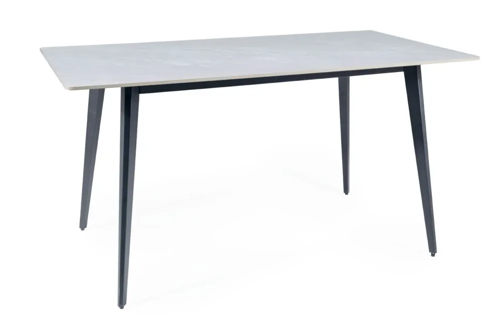 Stół IVY 140x80 szary/czarny mat I sklep meblowy MIRAT. styl LOFT