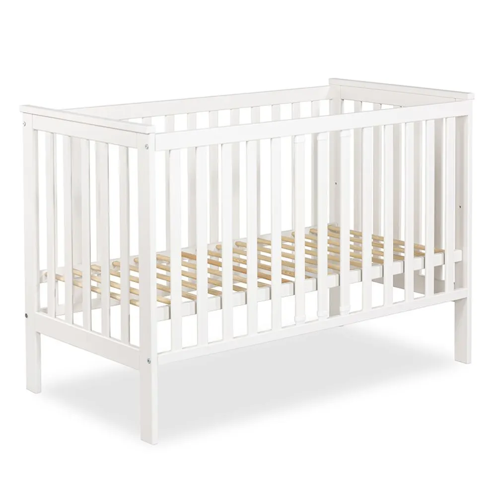 Łóżeczko dziecięce FILIP 120x60 białe sosnowe I sklep meblowy MIRAT. styl SKANDYNAWSKI