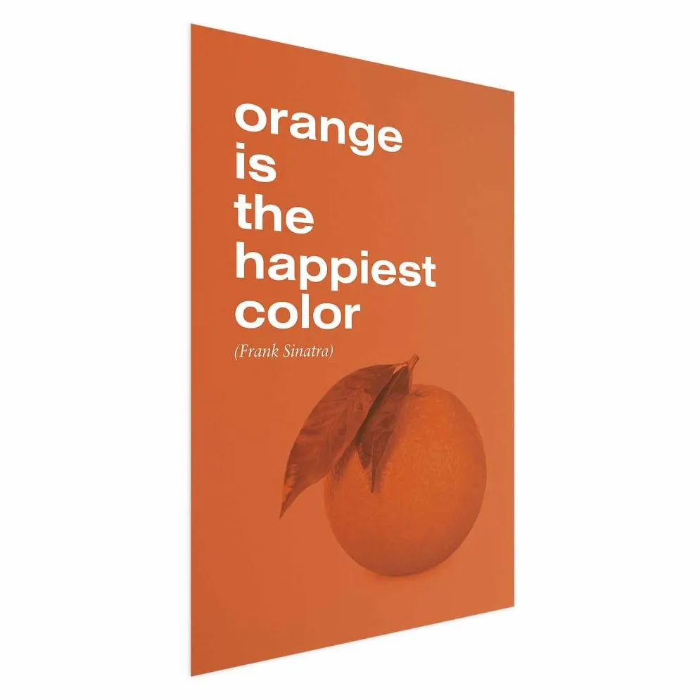 Plakat The Happiest Colour 60x90 cm bez ramy bez marginesu | MIRAT.