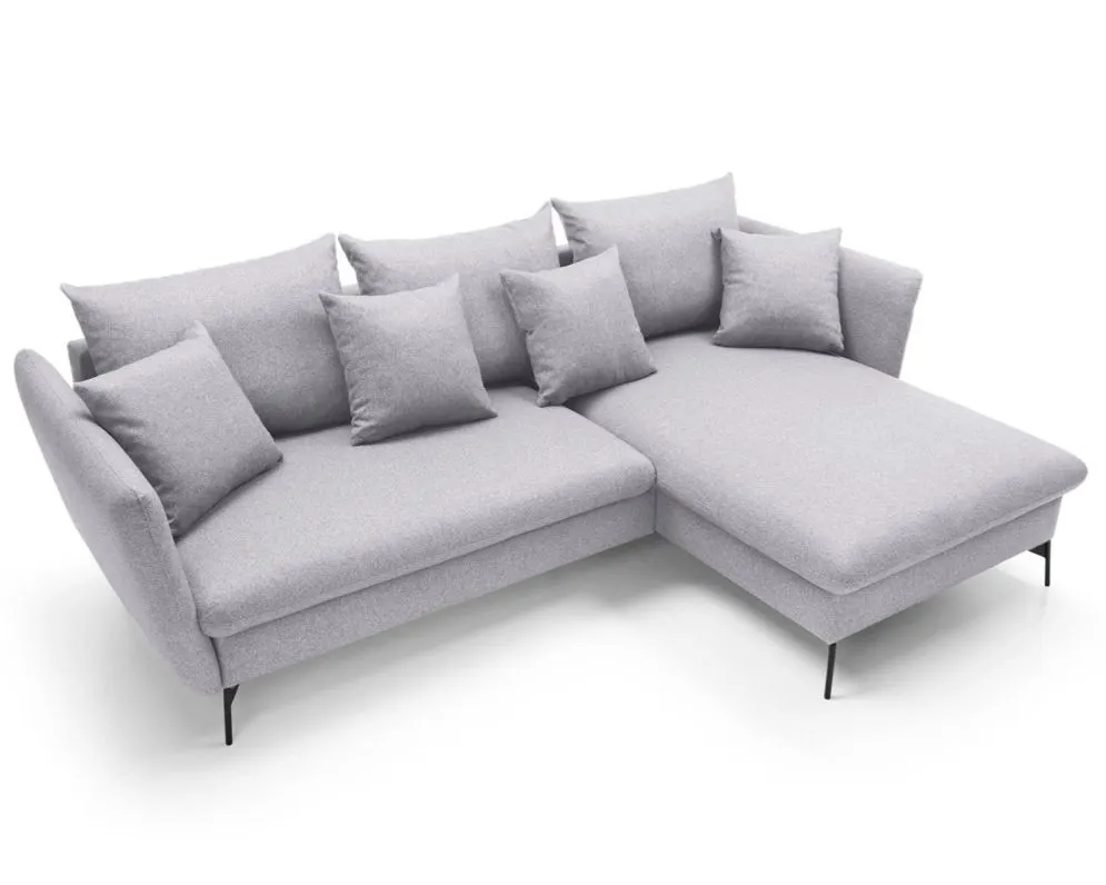 Narożnik z funkcją spania LINDA szary prawy do salonu I sklep meblowy MIRAT.