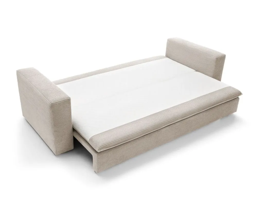 Sofa rozkładana LUNA jasna beżowa do salonu I sklep meblowy MIRAT.