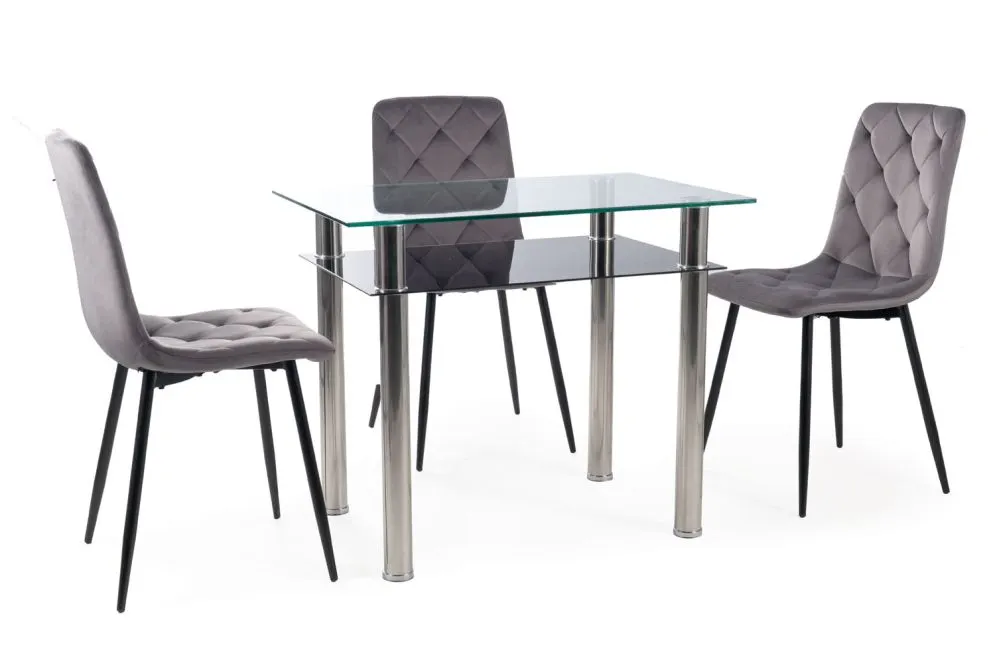 Krzesło tapicerowane JERRY VELVET szare do jadalni I sklep meblowy MIRAT. styl GLAMOUR, LOFT