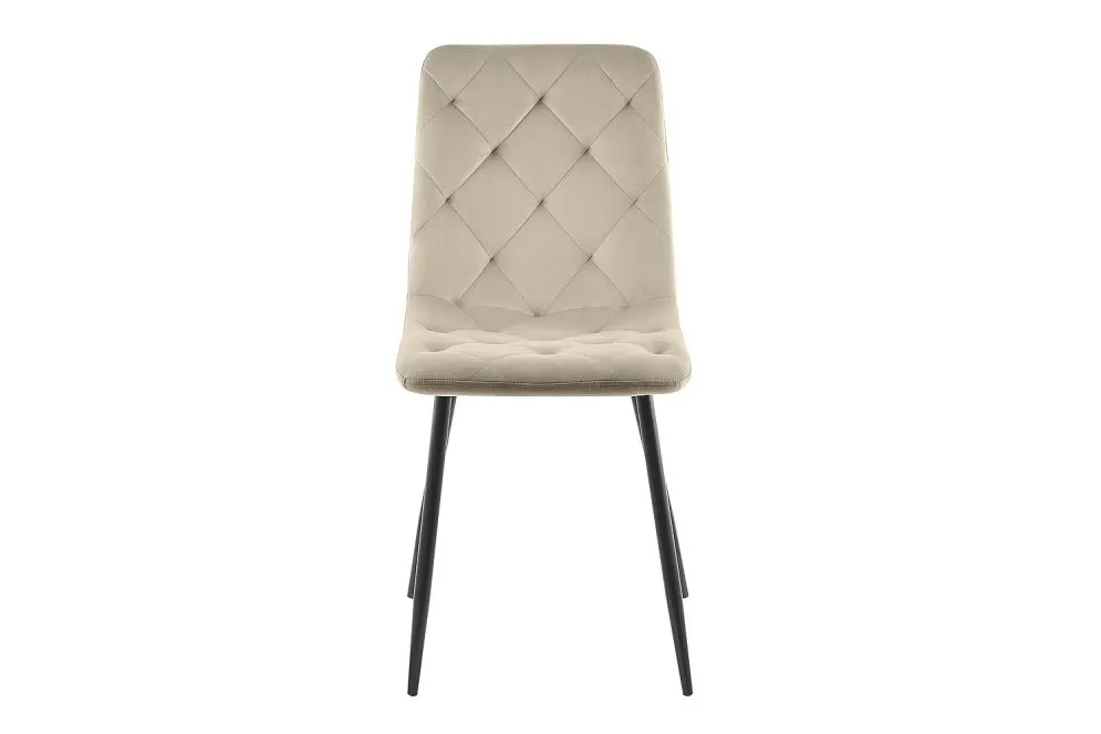 Krzesło tapicerowane JERRY VELVET ciemnobeżowe w stylu loft I sklep meblowy MIRAT. styl GLAMOUR, LOFT
