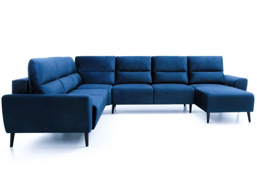 Narożnik z funkcją spania LAURA U2 granatowy prawy/lewy I sklep meblowy MIRAT.