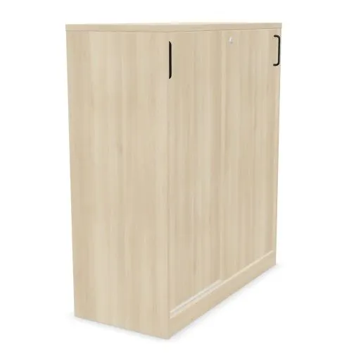 Szafka biurowa przesuwna EASY SPACE CABINET S 3-OH 100cm akacjowa zamykana I sklep meblowy MIRAT.