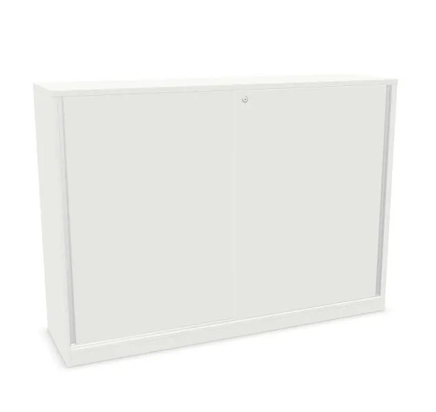 Szafka biurowa przesuwna EASY SPACE CABINET S 3-OH 160cm biała zamykana I sklep meblowy MIRAT.