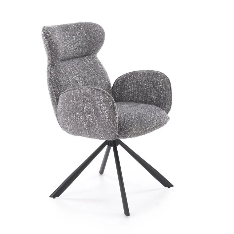 Nowoczesne krzesło tapicerowane K571 szare obracane I sklep meblowy MIRAT. styl LOFT