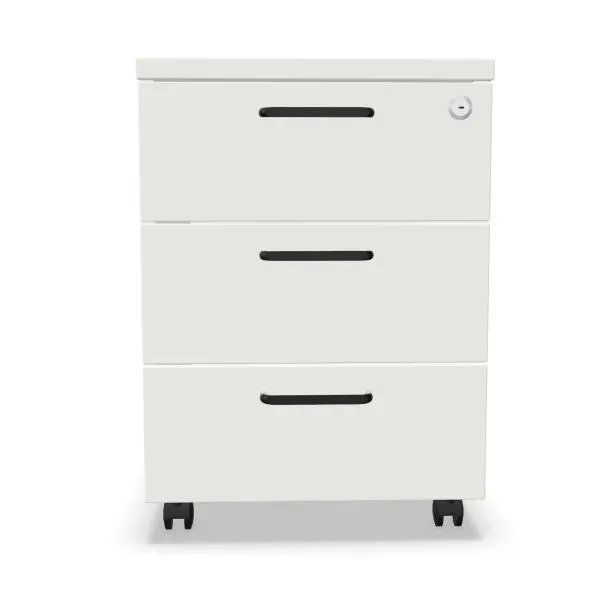 Kontenerek biurowy EASY SPACE MOB biały mobilny I sklep meblowy MIRAT. styl SKANDYNAWSKI