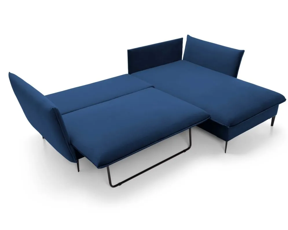 Narożnik z funkcją spania BOSS granatowy do salonu I sklep meblowy MIRAT.