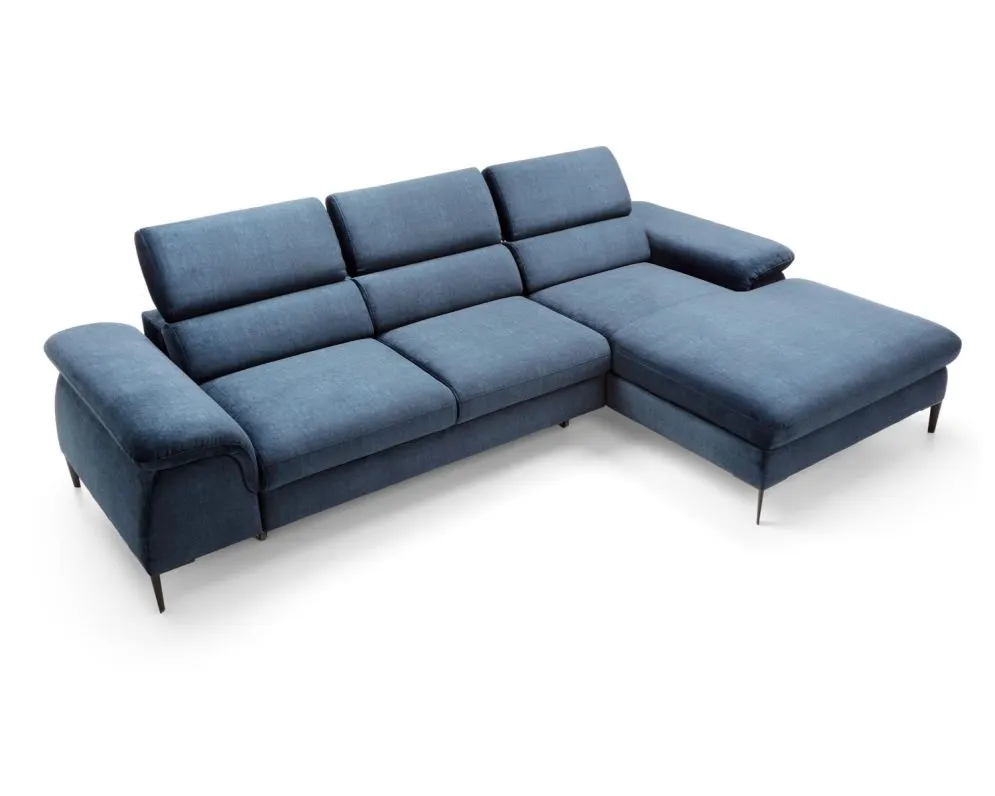 Narożnik z funkcją spania SIMON M granatowy prawy/lewy I sklep meblowy MIRAT.