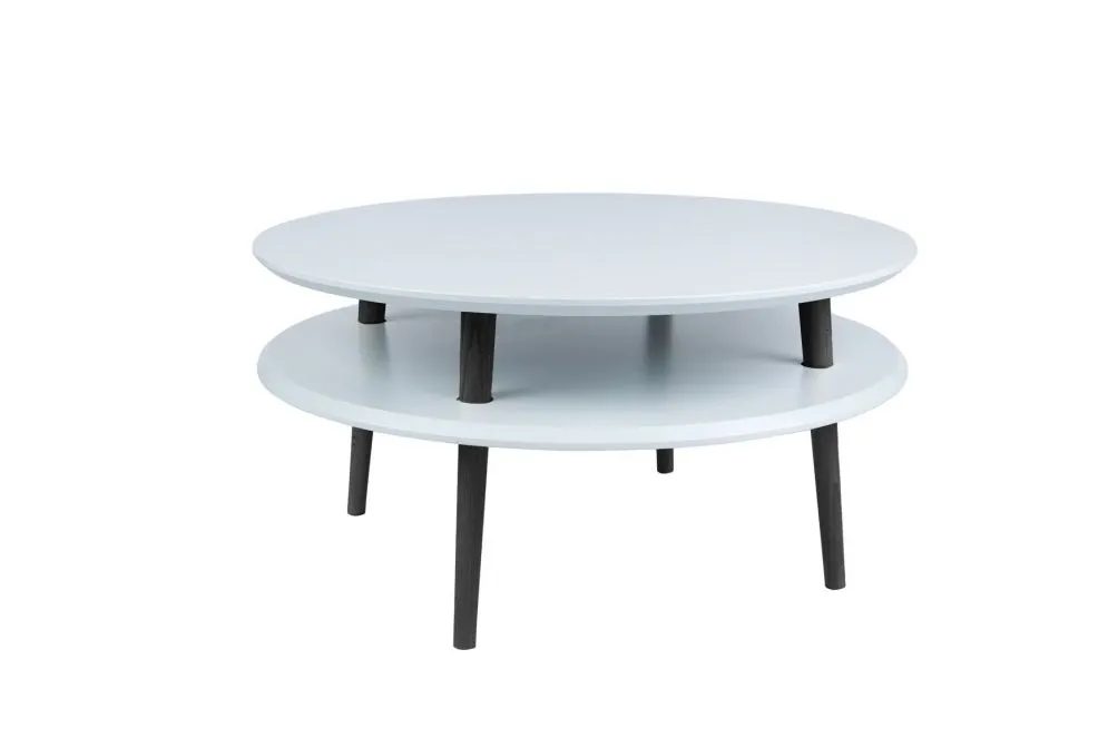 Stolik UFO Low jasnoszary czarne nogi Ragaba | MIRAT.