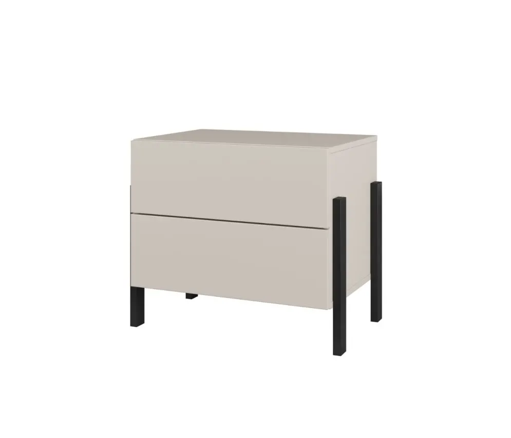 Szafka nocna JUKON 2S 55cm kaszmirowa nowoczesna I sklep meblowy MIRAT.