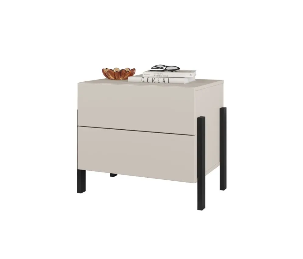 Szafka nocna JUKON 2S 55cm kaszmirowa nowoczesna I sklep meblowy MIRAT.