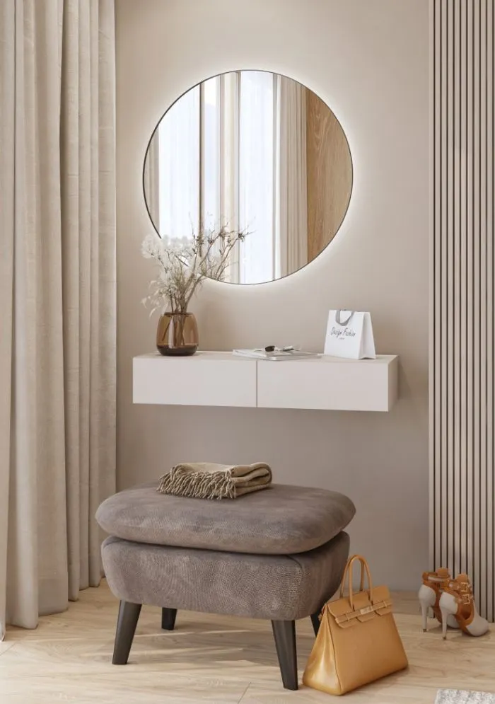 Toaletka wisząca JUKON 2S kaszmirowa push to open I sklep meblowy MIRAT.