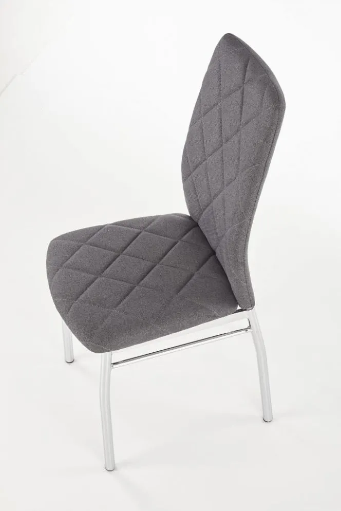 Krzesło K309 ciemno szare na chromowanych nogach | MIRAT. w stylu kolekcja