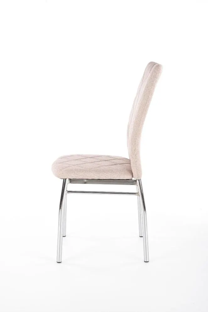 Krzesło K309 beżowe pikowane na metalowych nogach | MIRAT. w stylu  kolekcja