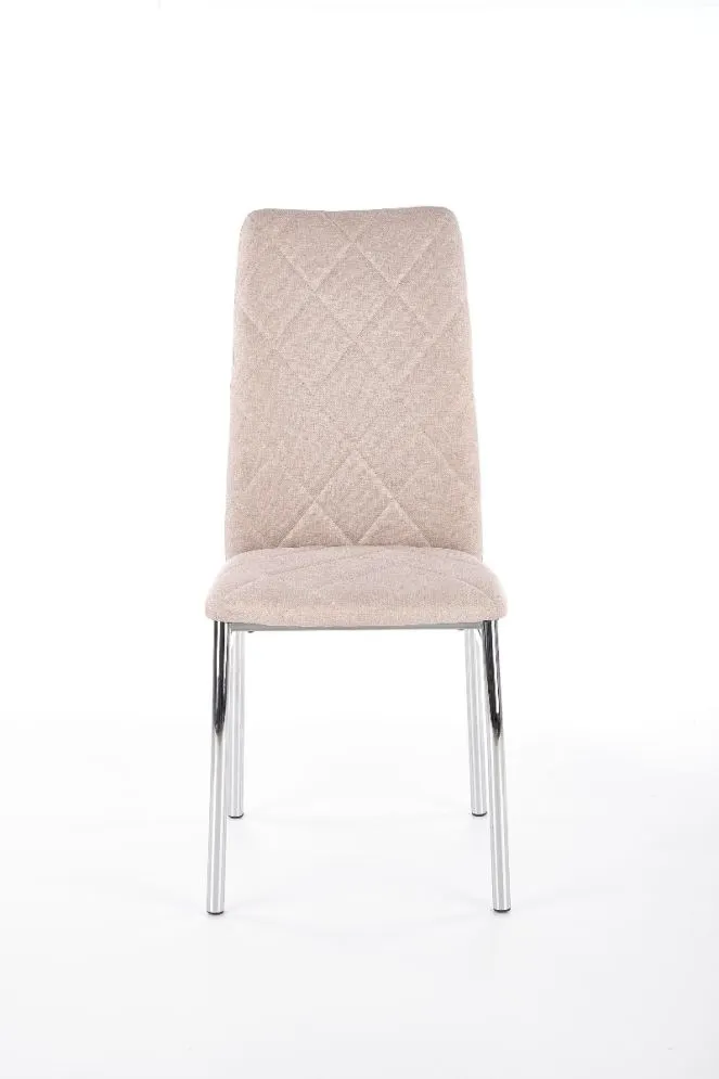 Krzesło K309 beżowe pikowane na metalowych nogach | MIRAT. w stylu  kolekcja