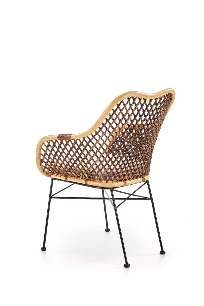 Krzesło K336 rattanowe z poduszką | MIRAT. w stylu LOFT, VINTAGE kolekcja