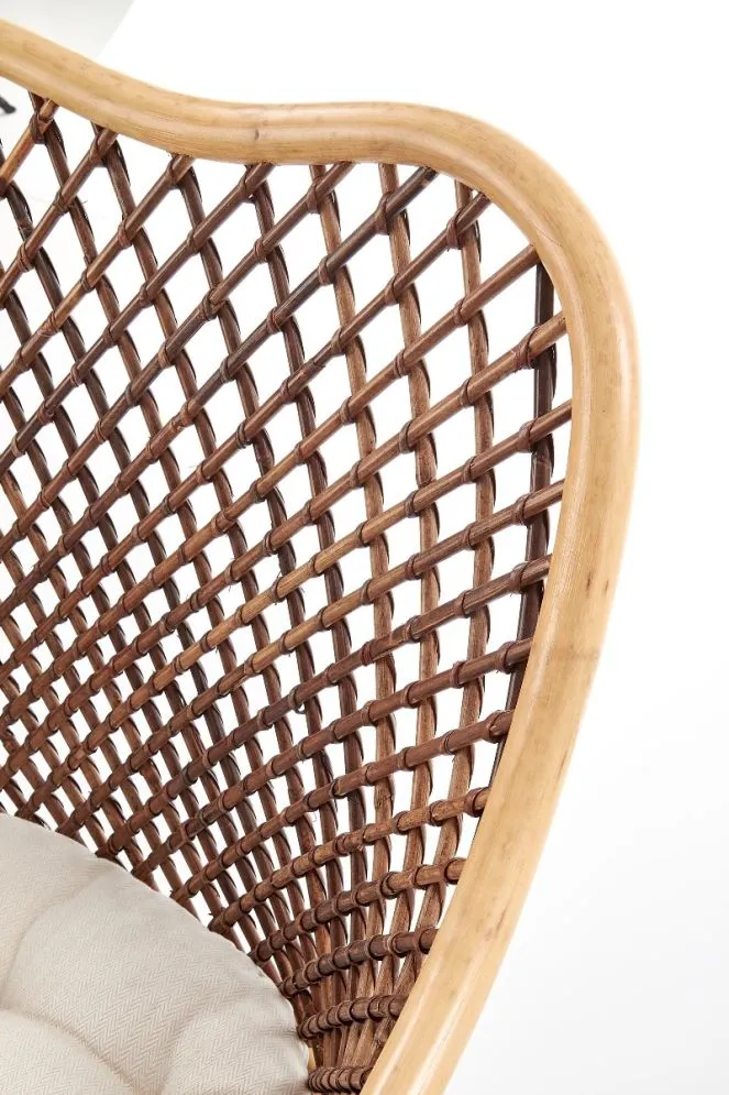 Krzesło K336 rattanowe z poduszką | MIRAT. w stylu LOFT, VINTAGE kolekcja