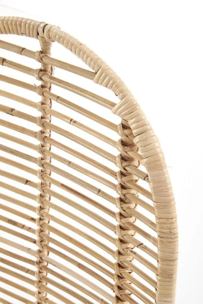 Krzesło K337 rattanowe z metalową podstawą | MIRAT. w stylu LOFT, VINTAGE kolekcja