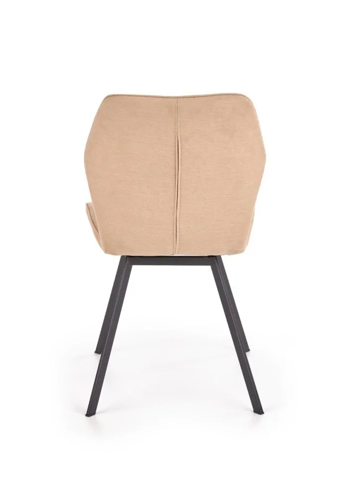 Krzesło K360 beżowe z eleganckimi przeszyciami | MIRAT.