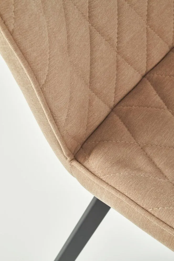 Krzesło K360 beżowe z eleganckimi przeszyciami | MIRAT.