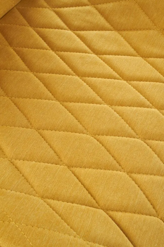 Krzesło K360 musztardowe na czarnych nogach | MIRAT.