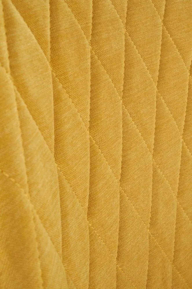 Krzesło K360 musztardowe na czarnych nogach | MIRAT.