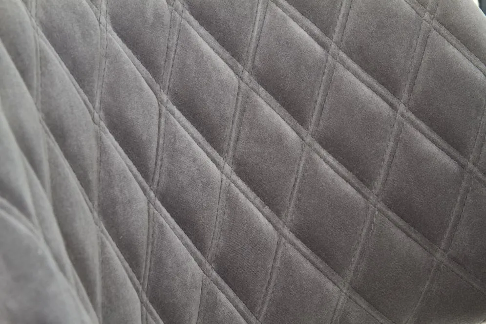 Krzesło K396 VELVET szare z gięte sklejki jasny dąb | MIRAT.