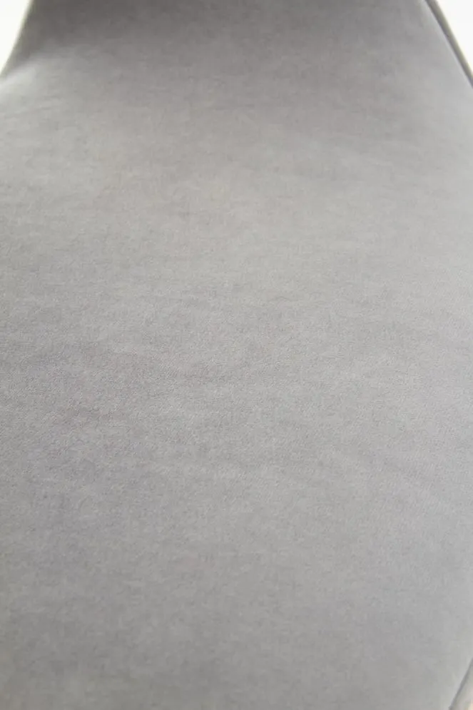 Krzesło K396 VELVET szare z gięte sklejki jasny dąb | MIRAT.