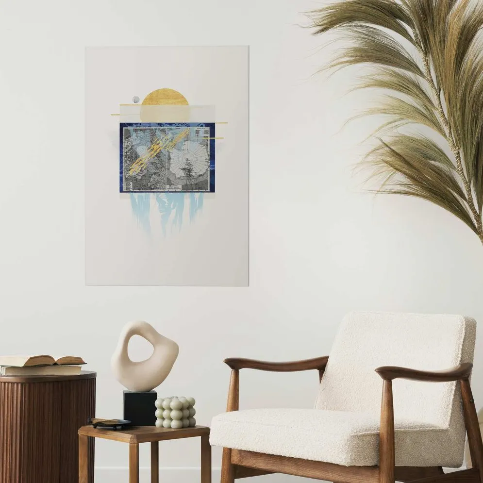 Plakat Antarktyda 40x60cm bez ramy z marginesem | MIRAT.  kolekcja k-C-0091-ao-a