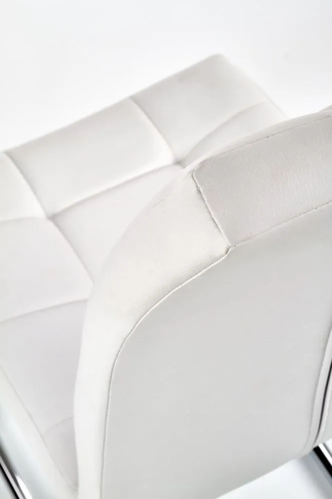 Krzesło K147 białe na płozie do jadalni Halmar | MIRAT.