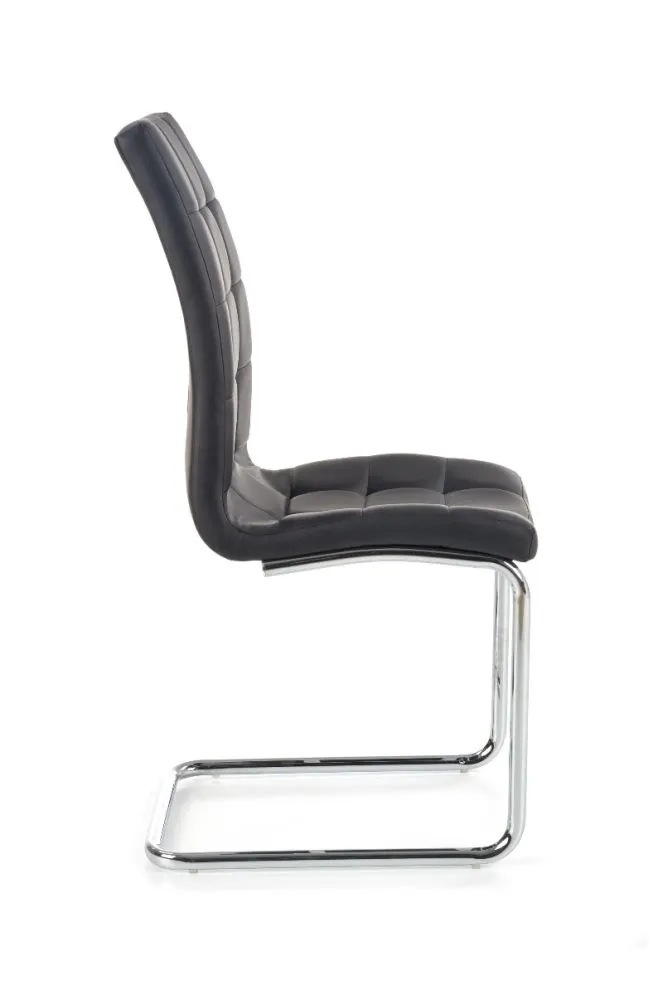 Krzesło K147 czarne tapicerowane nowoczesne | MIRAT.