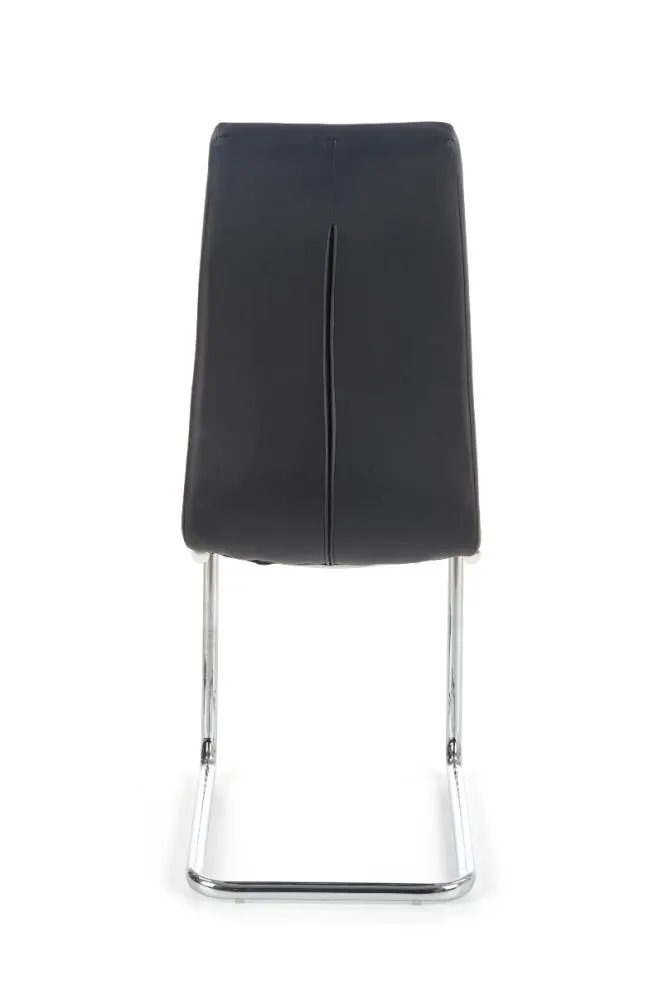 Krzesło K147 czarne tapicerowane nowoczesne | MIRAT.