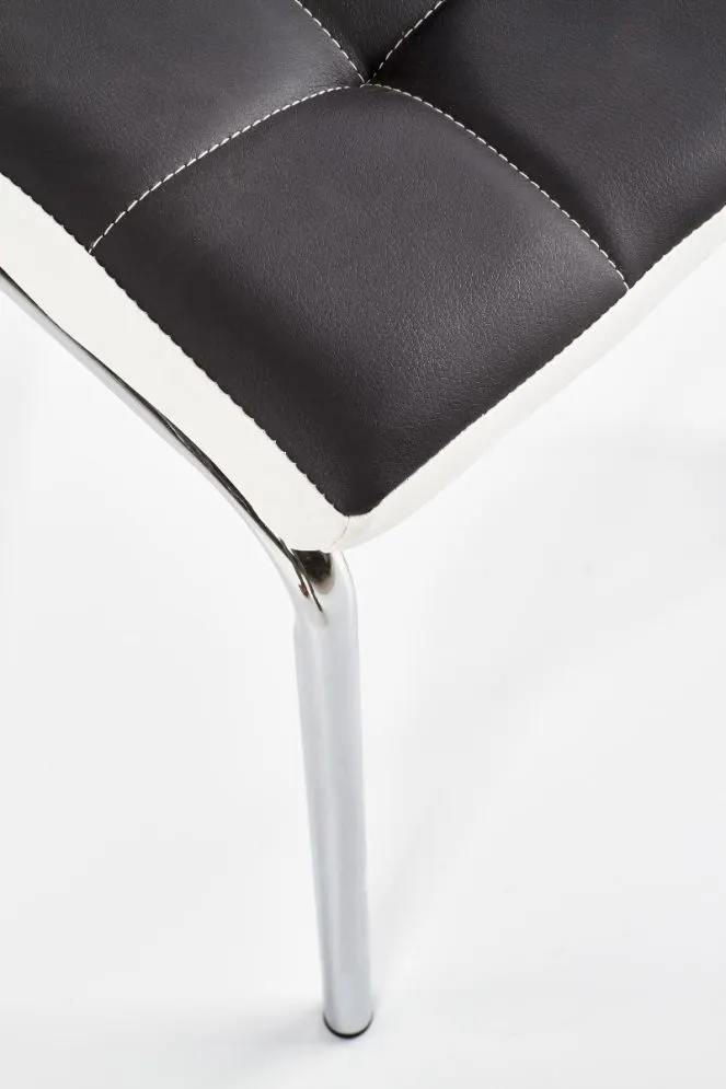 Krzesło K184 czarne/białe tapicerowane do jadalni Halmar | MIRAT. w stylu kolekcja