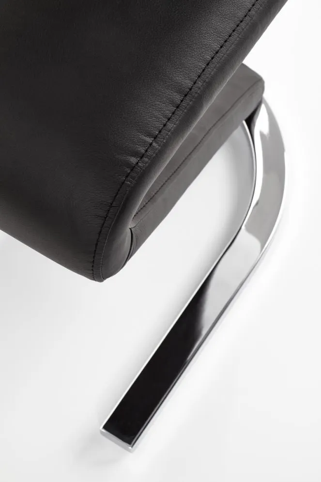 Krzesło K194 czarne/białe do jadalni Halmar | MIRAT.