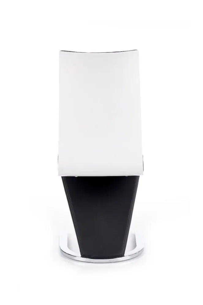 Krzesło K194 czarne/białe do jadalni Halmar | MIRAT.