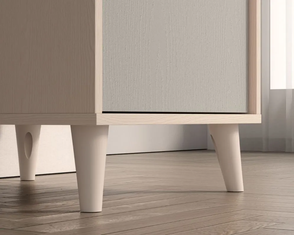 Biurko dziecięce MEVEL szare I sklep meblowy MIRAT. styl PASTELE kolekcja MEVEL