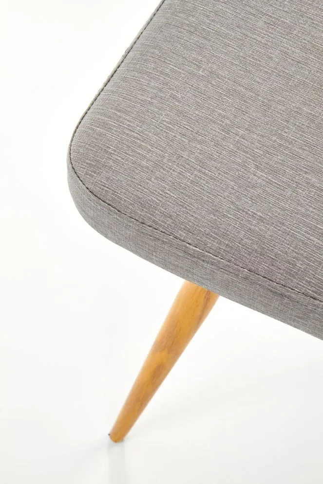 Krzesło K214 popielate/dąb miodowy metalowe nogi | MIRAT.