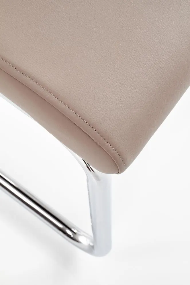 Krzesło K224 cappuccino na metalowych płozach | MIRAT.