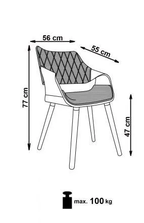 Krzesło tapicerowane K396 VELVET beżowe/orzech ze sklejki I sklep meblowy MIRAT.