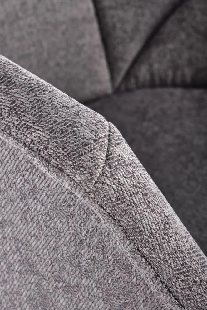 Krzesło K420 szare tapicerowane tkaniną do jadalni | MIRAT.