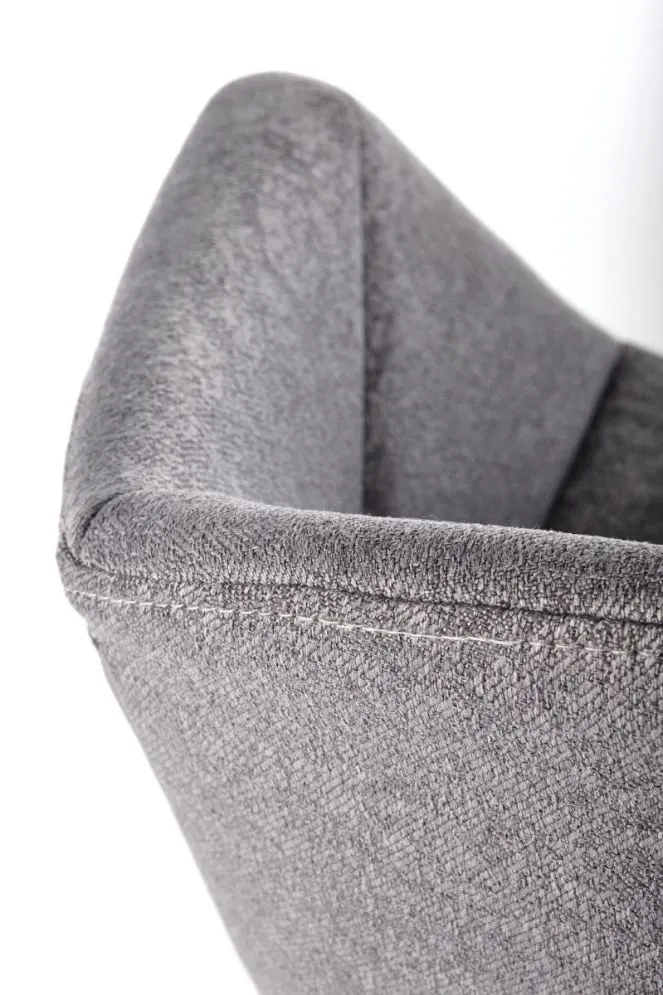 Krzesło K420 szare tapicerowane tkaniną do jadalni | MIRAT.