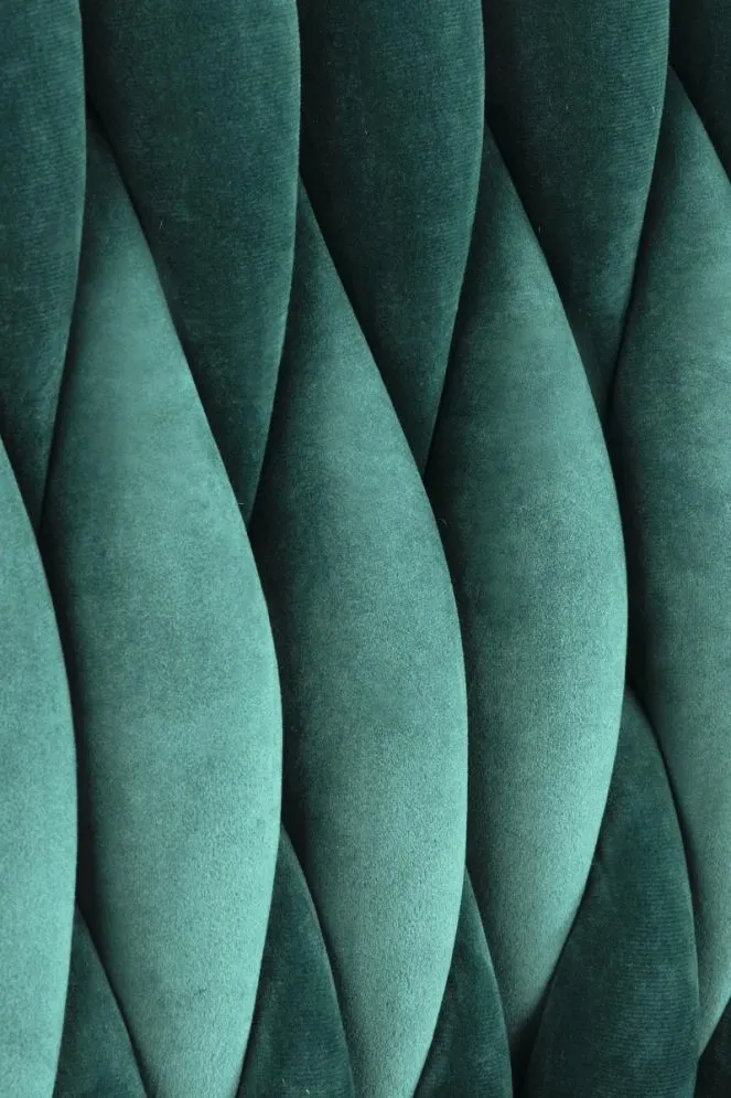 Krzesło K436 VELVET ciemnozielone/złote tapicerowane aksamitem | MIRAT. styl GLAMOUR