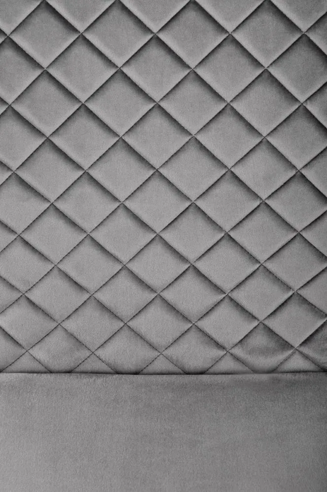 Krzesło K442 VELVET szare na jednej nodze w stylu loft | MIRAT.