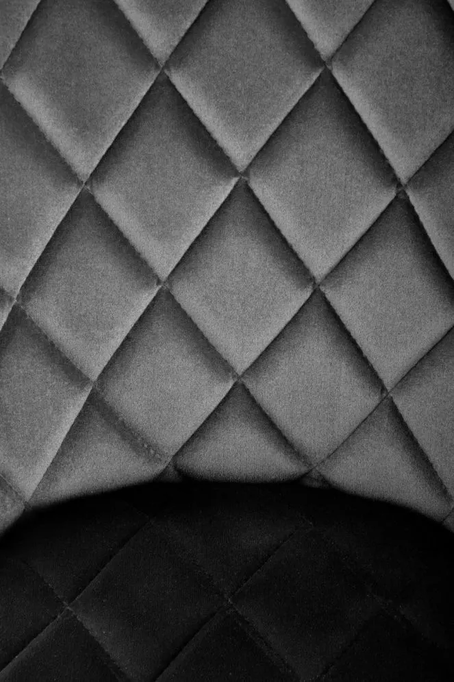 Krzesło tapicerowane K450 VELVET czarne welurowe nowoczesne | MIRAT. styl GLAMOUR, LOFT