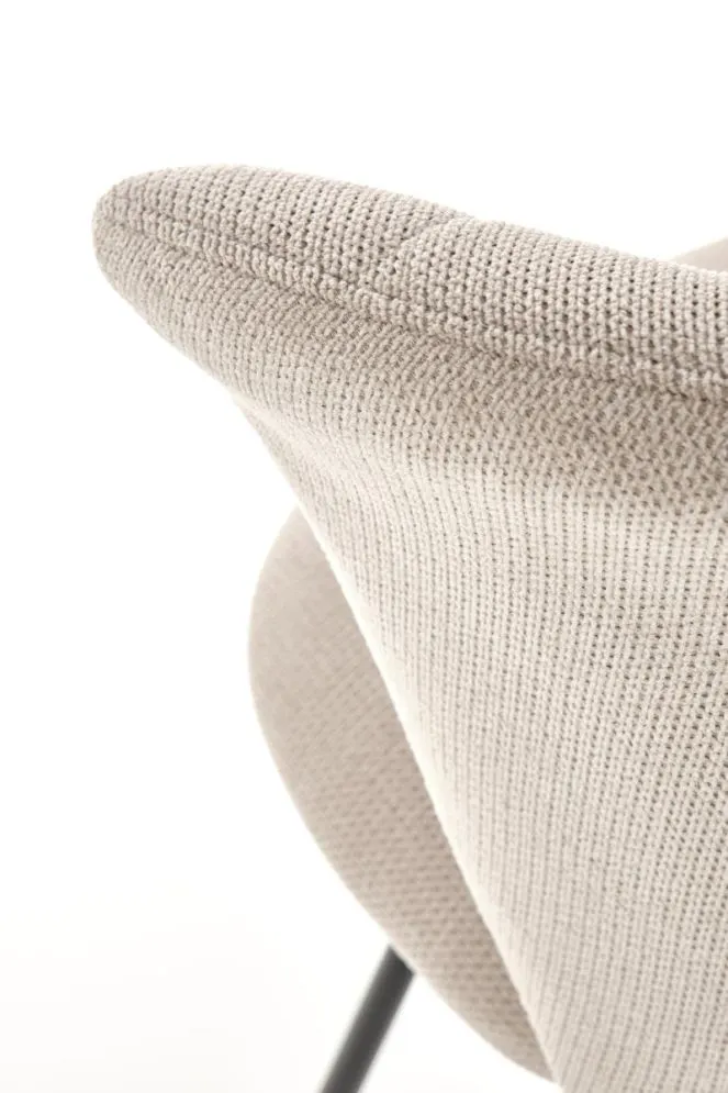 Krzesło tapicerowane K459 beżowe nowoczesne do jadalni | MIRAT. styl LOFT