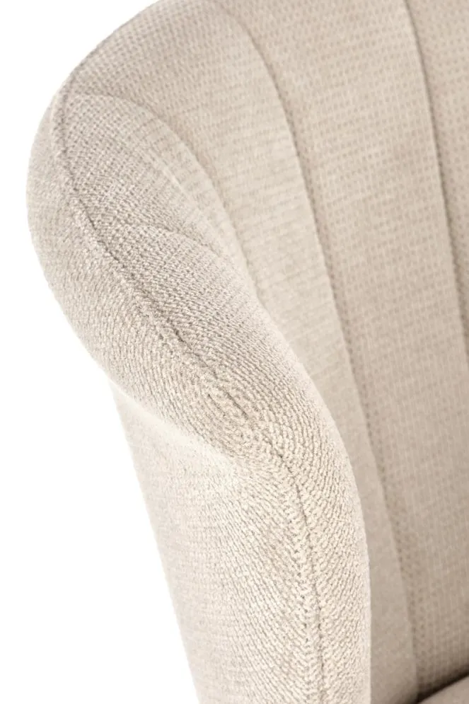 Krzesło tapicerowane K459 beżowe nowoczesne do jadalni | MIRAT. styl LOFT