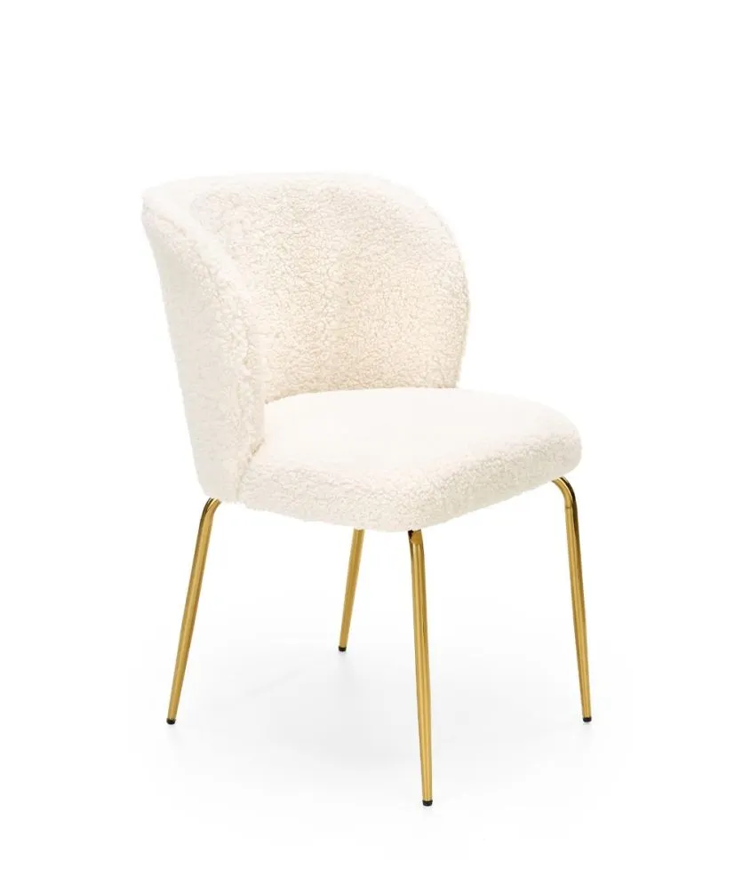 Krzesło K474 kremowe do jadalni i salonu w stylu glamour | MIRAT. w stylu GLAMOUR kolekcja
